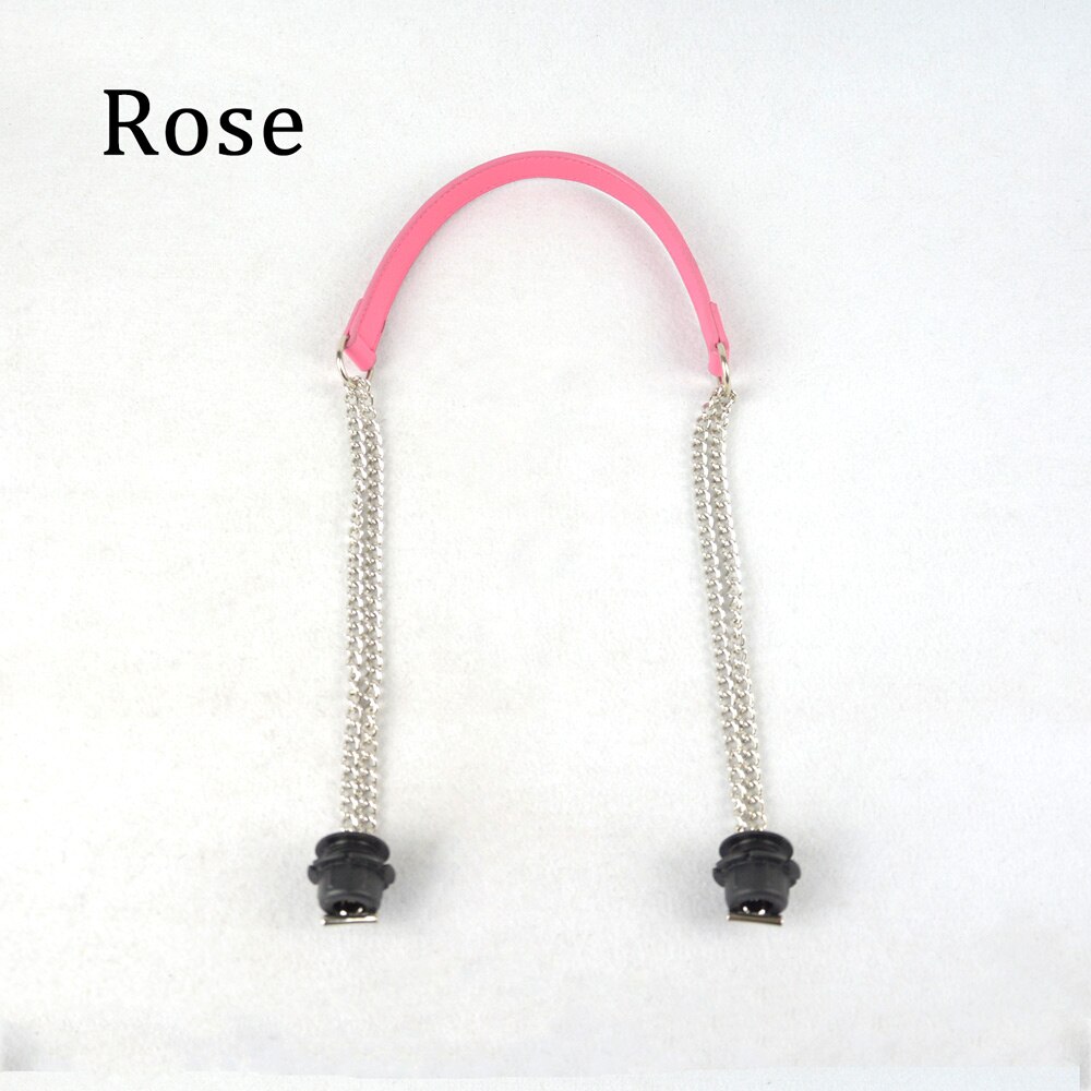 Tanqu 1 Stuk Obag Zilveren Lange Dubbele Ketting Ot T Obag Handvatten Voor Obag Eva O Tas Bakken Vrouwen Tas schouder Handtas: Rose