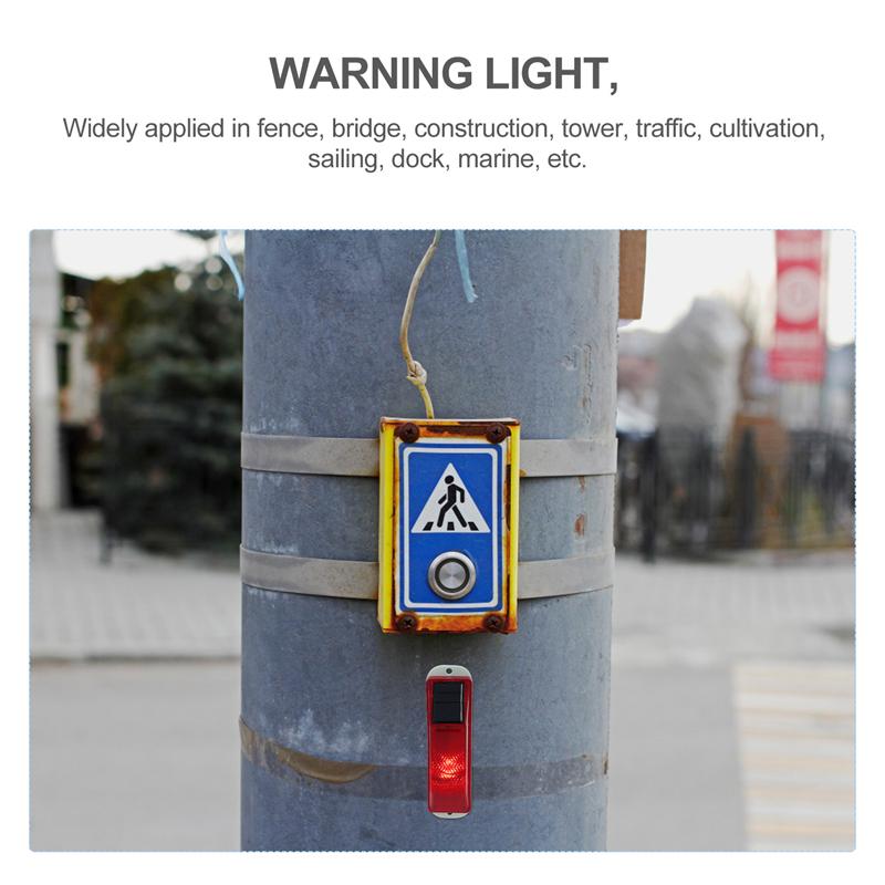 Solar Warning Light Warning Light Waterproof Warning Light Red And Yellow Reflective Cursor Solar Warning Light