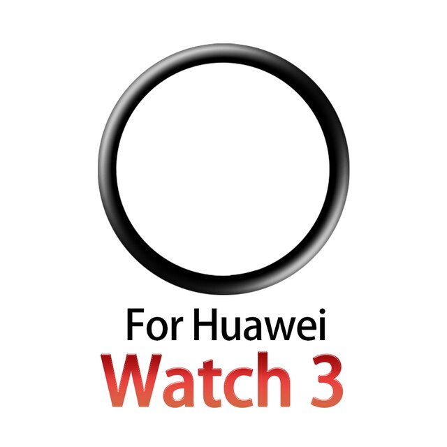 Protector de pantalla curvada 3D para Huawei Watch 3 / 3 Pro, funda de cristal protectora suave para Huawei Smart Watch 3 3pro, 2 unidades: Huawei Watch 3