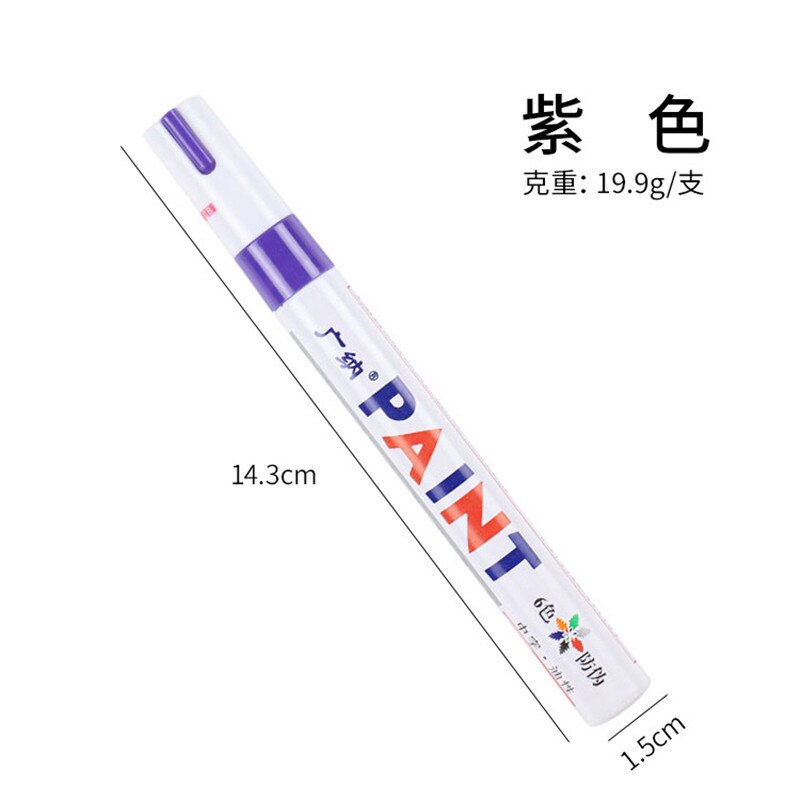 1Pcs Niet Giftig Tegel Marker Repair Muur Pen Wit Grout Marker Geurloos Voor Tegels Vloer En Band Geschikt Auto schilderen Mark Pen: violet