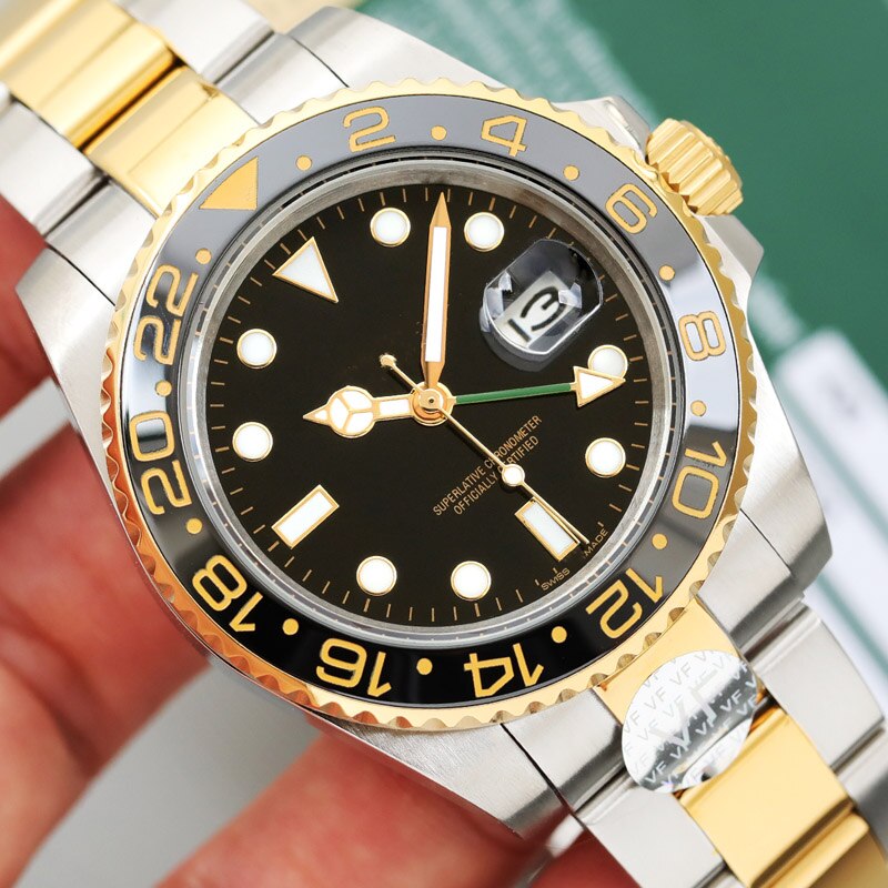 Relojes de pulsera de lujo de cerámica de gama alta de la RLX para hombre con movimiento mecánico AAA SS automático de para hombre: 8