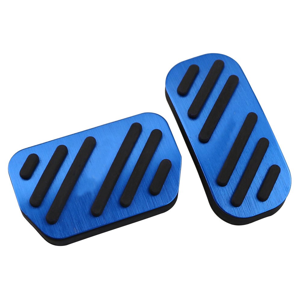 Pedales de aleación de aluminio para coche, cubiertas de pedales de freno de Gas, acelerador, accesorios AT, C-HR para Toyota, C, HR, CHR, - 2022: AT Blue