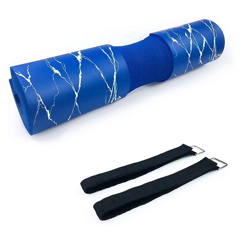 Barbell Pad Voor Squats, lunges En Hip Stoten-Squat Pad Gewichtheffen Bar Kussen Voor Nek En Schouder: Blauw