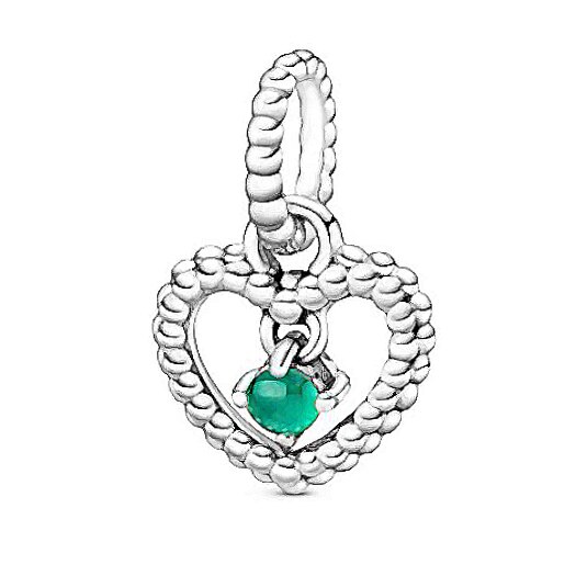 Nueva joyería de San Valentín dijes plata 925 Original piedra natal colección colgante enero-diciembre encanto Fit de cumpleaños: May