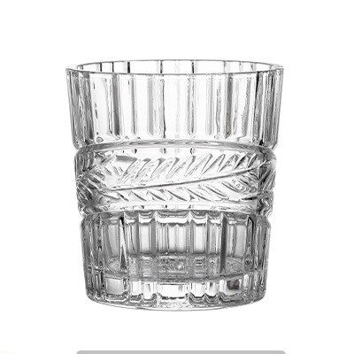 Vaso de Whisky Edo Kiriko, vaso de cristal Vintage, cortado a mano, Whisky Scotch, vaso de Borbón con caja de madera: Transparent wheat ea