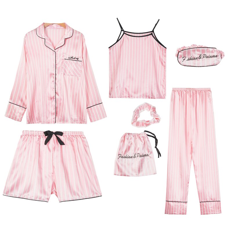 Frauen Pyjamas Spitze Sexy 3PC Nachtwäsche Weiblic Produktbild-Vorschau 10