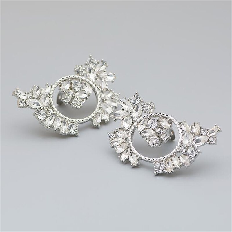 2 stuks schoenbedel met strass-steentjes, bloemgesp, afneembare schoenclips, bruids- en feestdecoratie: Nr . .2