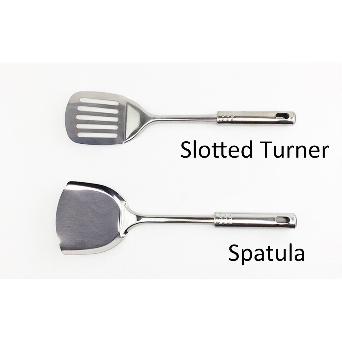 Kitchen 304 Stainless Steel Sink Supporting Upscale Kitchenware 7-piece Tool Set Rice Spoon Skimmer Flat Spatula Meat Fork Kit