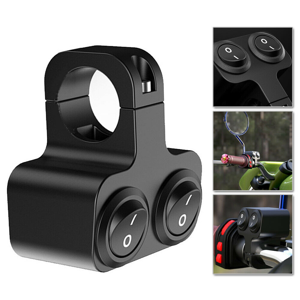 7/8 " styrebryter motorsykkel dobbel kontroll hovedlykt dobbel blinkende høyttalerbryter motorsykkeldeler erstatning tilbehør