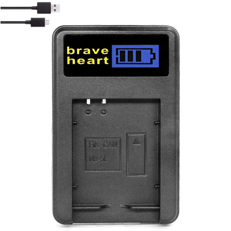 4x Bateria NB-5L NB 5L NB5L Batterie + LCD Ladegerät Für Kanon S110 SX200 SX210 SX220 SX230 IST HS IXUS 850 870 800 860 990 SD kamera: Ladegerät