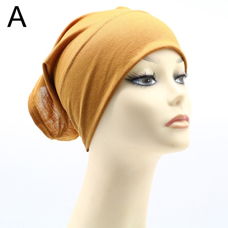 Bonnet Tube Hijab pour femmes, chapeau de chimiothérapie, couvre-tête en coton, intérieur, musulman, indien: A