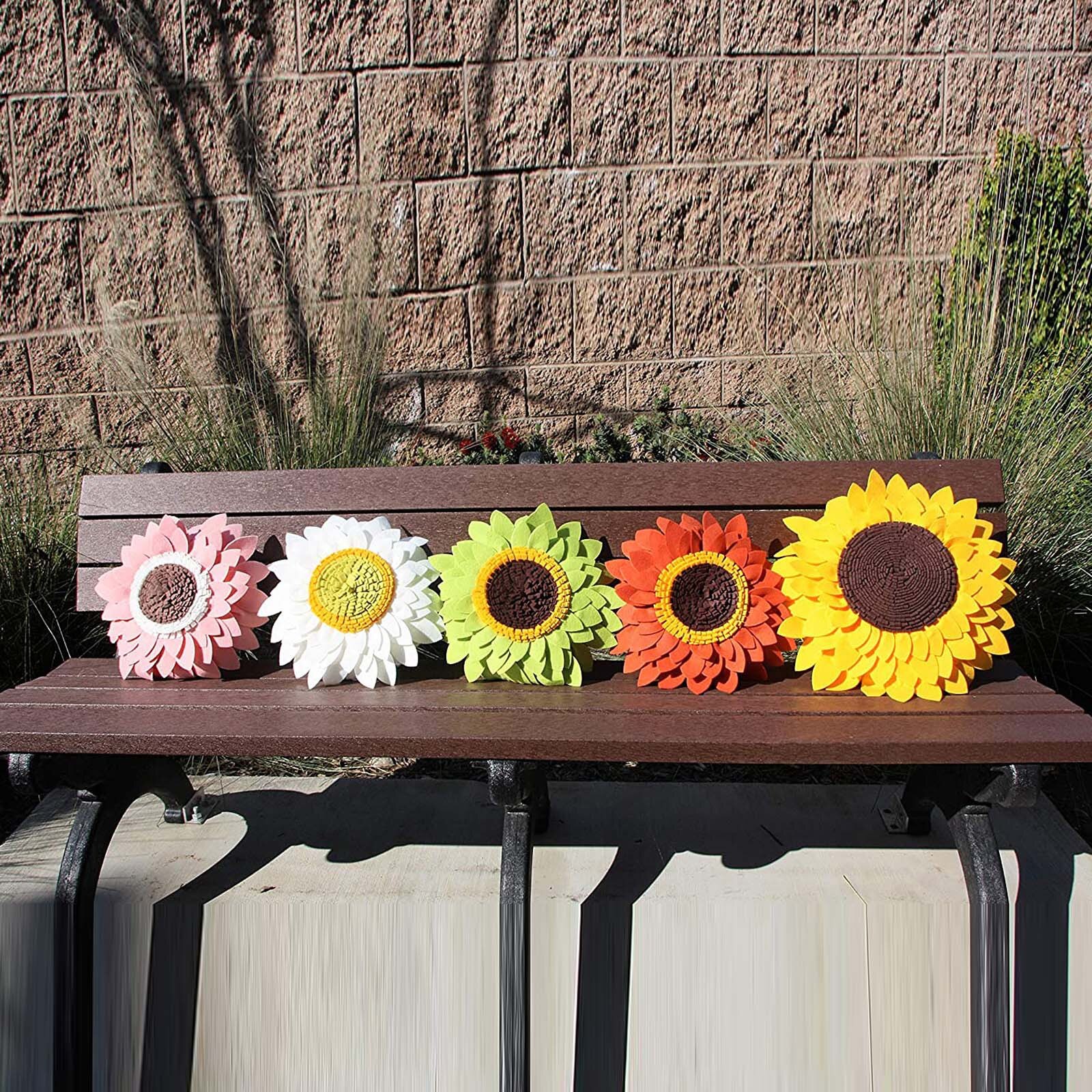 Sunflower Decorative Throw Pillows 3d Flower Round Pillow Sunflower Decorations Child Couple Birthday Home Decoration