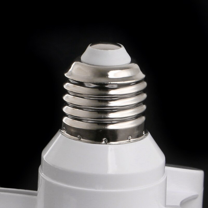 3 In 1 E27 To 3E27 Base Socket Splitter LED Light Lamp Bulb Adapter Holder White