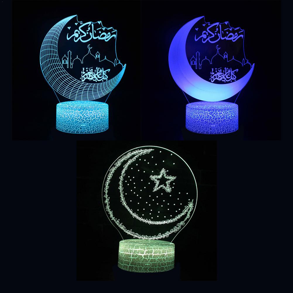 Ramadan Decoratie Ornament Led Licht Paleis Eid Mubarak Decor Moslim Diy Craft Suppiles Ramadan Decoratie Voor Thuis Party Decor