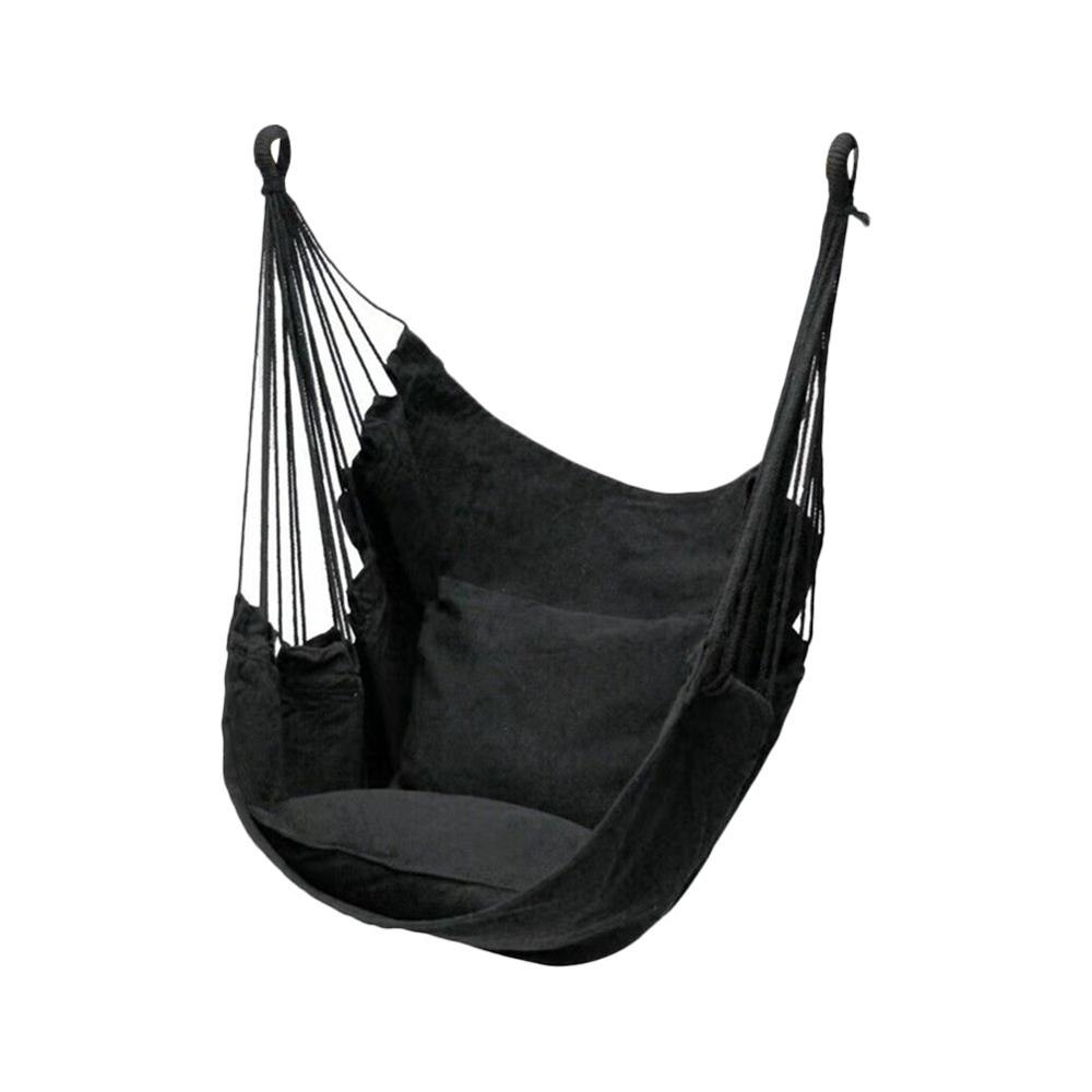 Hamaca cómoda de para ocio al aire libre, silla mecedora de interior, hamaca: Black