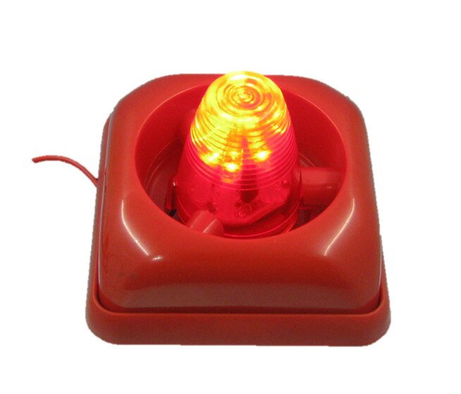 Jandei - Sirena de interior optica y acústica 12V- sistema de alarma sirena de robo avisador acústico y óptico sistema seguridad