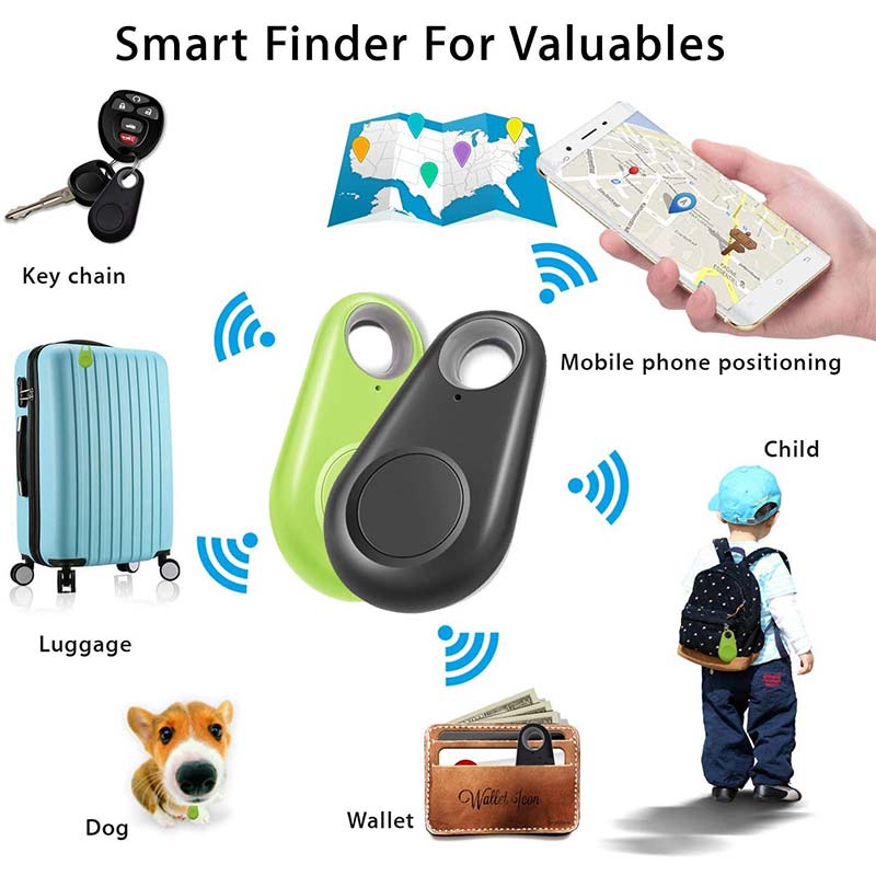 Mini Waterdichte Bluetooth Gps Draagbare Smart Tracker Huisdier Hond Kat Sleutels Portemonnee Tas Voor Kinderen