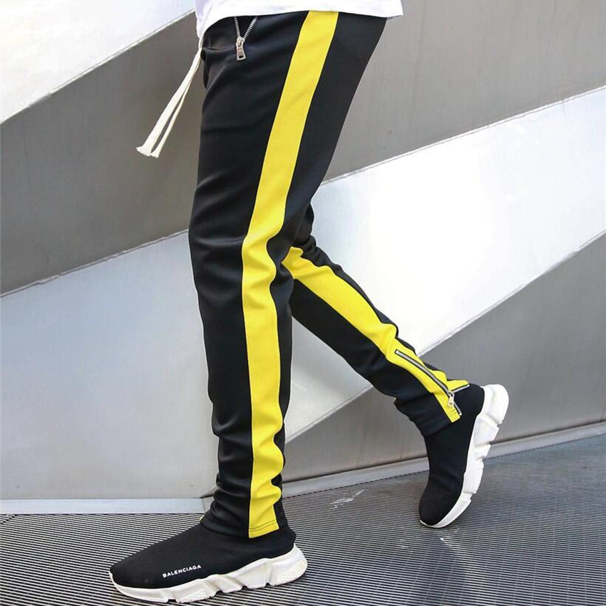 Herre joggingbukser afslappet bukser fitness mænd sportstøj træningsbukser skinny joggebukser bukser sorte gyms jogger track bukser