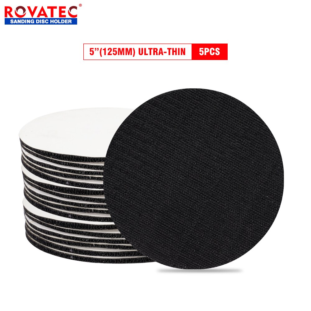 5pcs 5&quot; 125mm/6&quot;150mm Velcro Pad Conversion Kit Interface Pad Protection Disc for Abrasive Sander Polishing &amp; Grinding