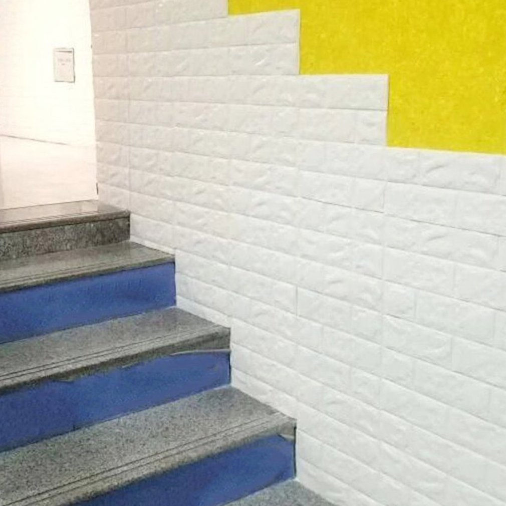 3D Wall Stickers Self Adhesive Foam Brick Room Decor DIY Wallpaper Wall Decor Living Wall Sticker Room Home Drcor 70x15cm