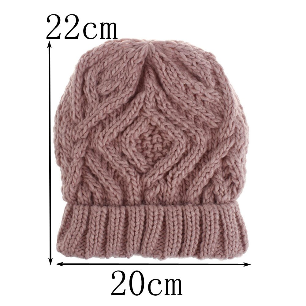 Gorro de punto para mujer, tejido elástico, suave y grueso, para la nieve