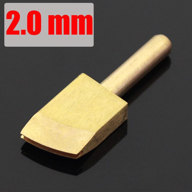 Dispositif électrique de sertissage et de chauffage du cuir, outil pour sceller les bords en laiton, outils électriques de décoration des bords du cuir: 2.0mm