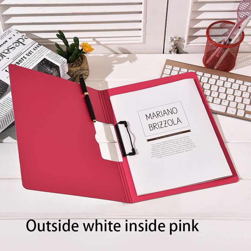 Simple office writing board clip multi-function folder can turn pages plastic board clip office data folder office supplies: D 3 pieces