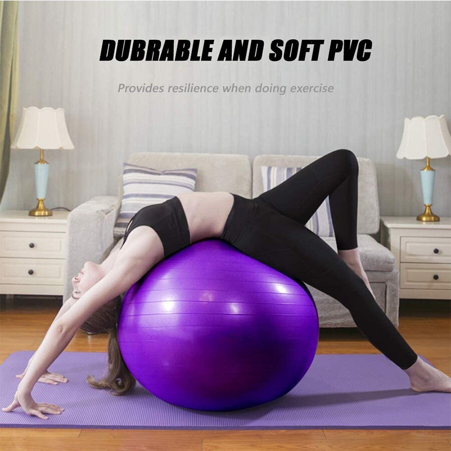 Yoga Exercise Ball Chair Core Strength Training Fitness Massage Sports Goods Mat