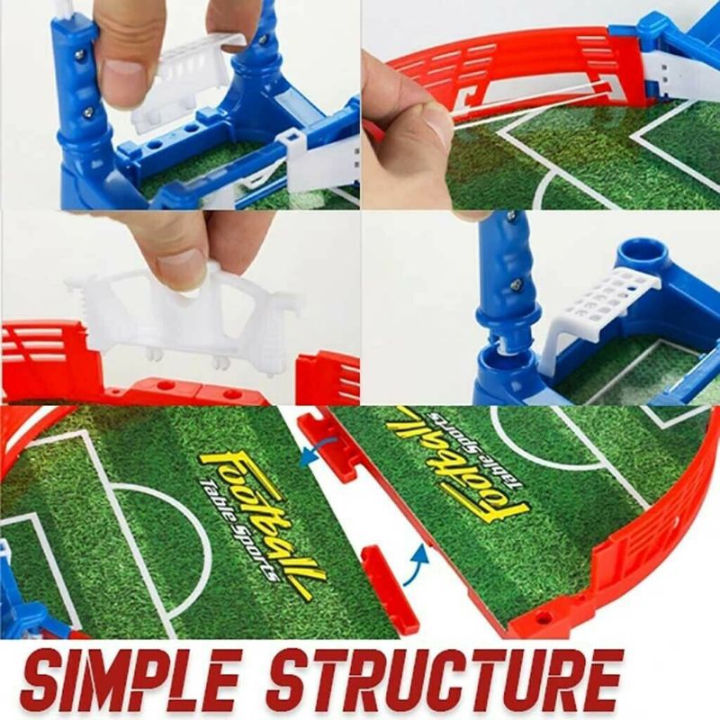 Mini Tabletop FußBall Spiel Schreibtisch Mini Tisch FußBall Arkade Spaß für freundlicher Erwachsene K92D