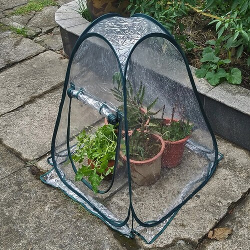 Outdoor Roof Balcony Flower Seedling Garden Pots Planters Garden Greenhouse Succulent mallow Antifreeze Insulation Cover: 70x70x80cm