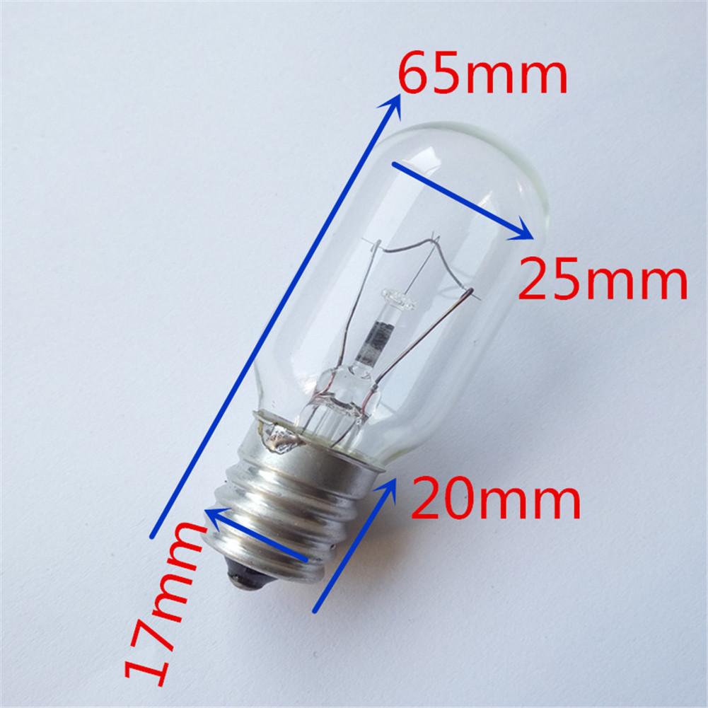 40W E17 Microwave Oven Light Bulb 110-130V High Temperature Resistance 300℃ T25 Oven Light Sewing Machine Motor Lighting