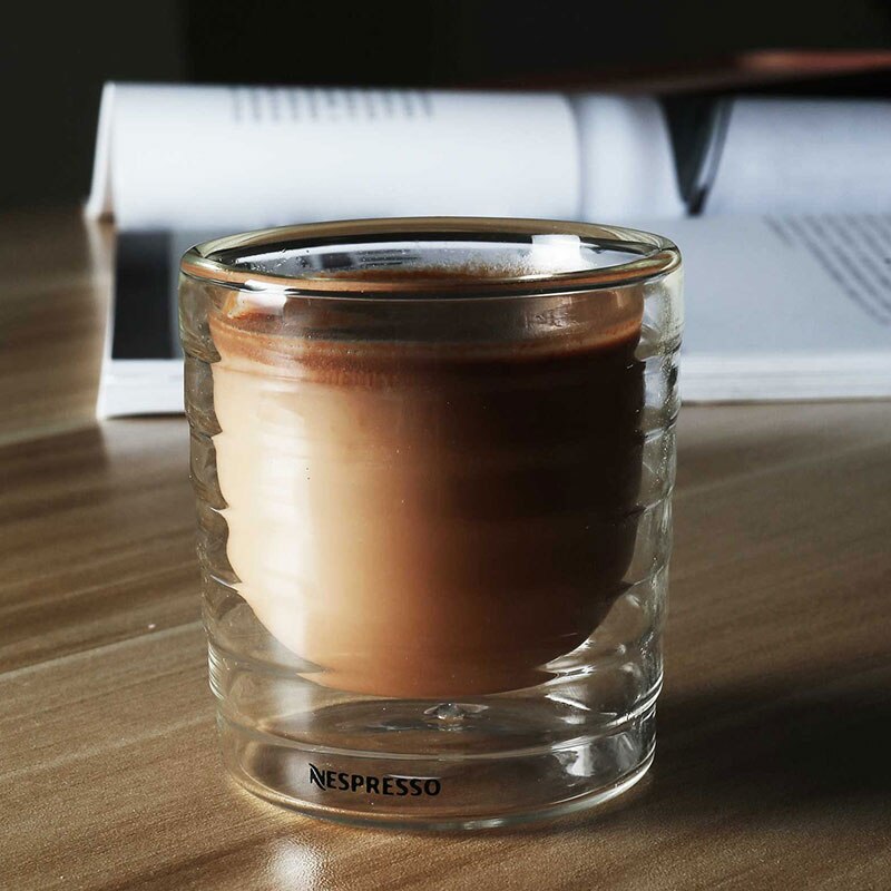 Dubbele Muur Schroevendraaier Draad Nespresso Espresso Shot Glas Anti-Brandwonden Latte Mokka Koffie Head Isolatie Thee Tumbler Thee