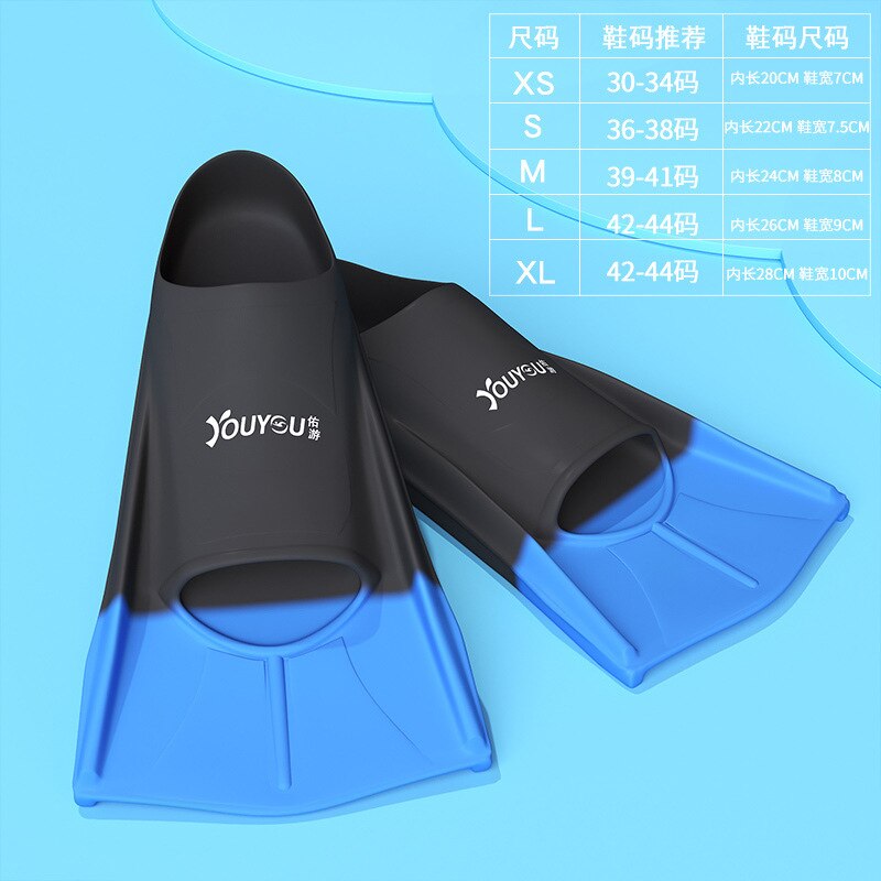Swimming Fins Men Silicone Short Flippers Children Diving Duck Flippers Snorkeling Equipment Women