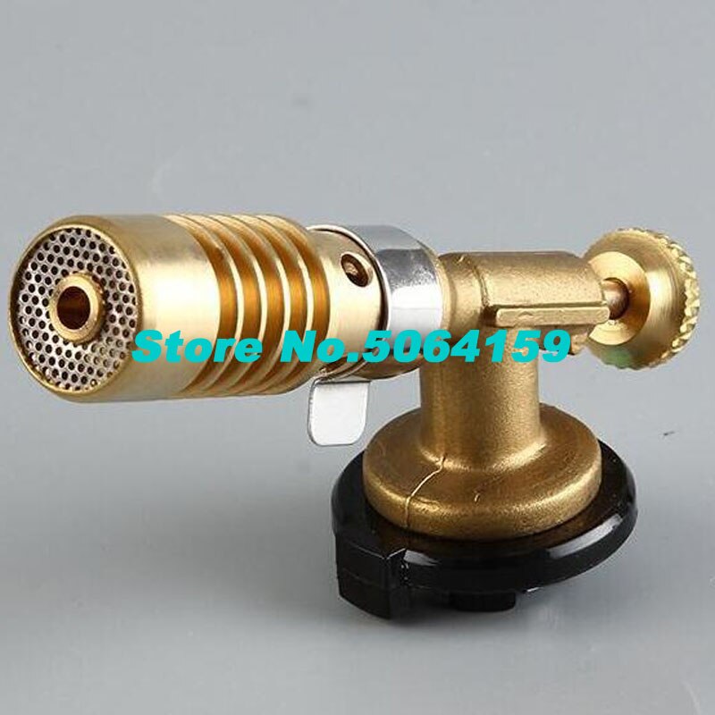 Stainless Steel High Temperature Brass Gas Turbo Torch Aluminum Brazing Propane Weld Plumbing Portable Household