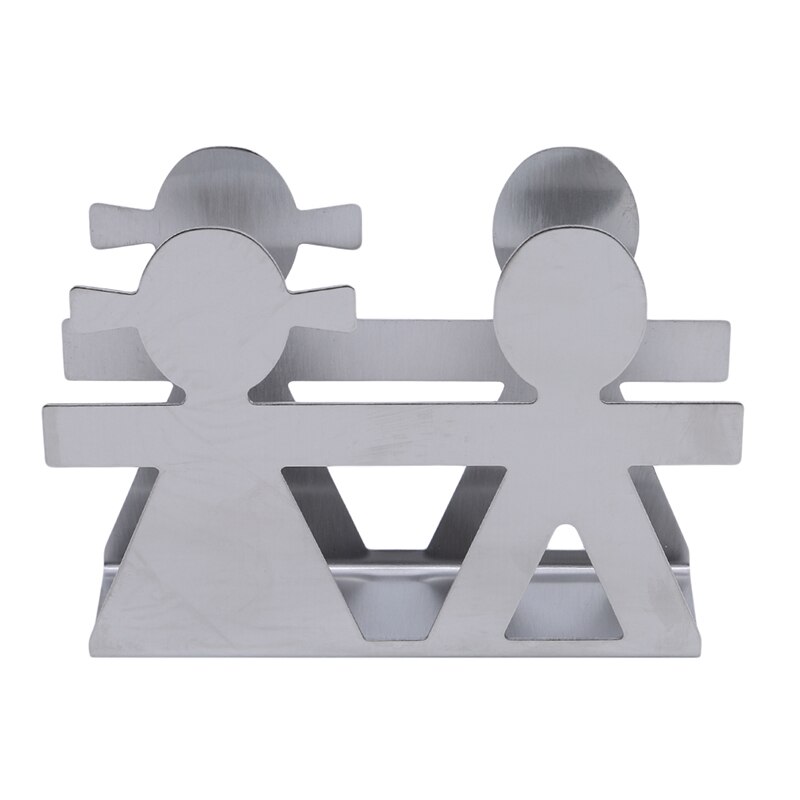 Stainless Steel Paper Towel Rack Restaurant Paper Towel Holder Simple Vertical Napkin Clip Hotel Napkin Seat: style 3