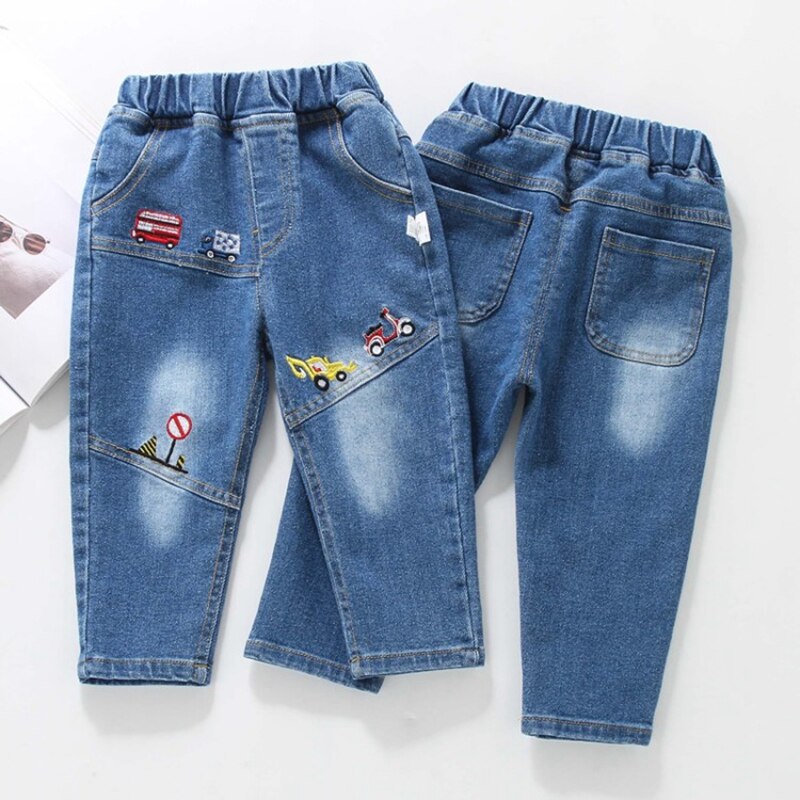 CROAL CHERIE Spring Car bambini bambini ragazzi Jeans pantaloni in Denim per adolescenti ragazze Jeans per bambini abbigliamento per bambini Jeans di moda