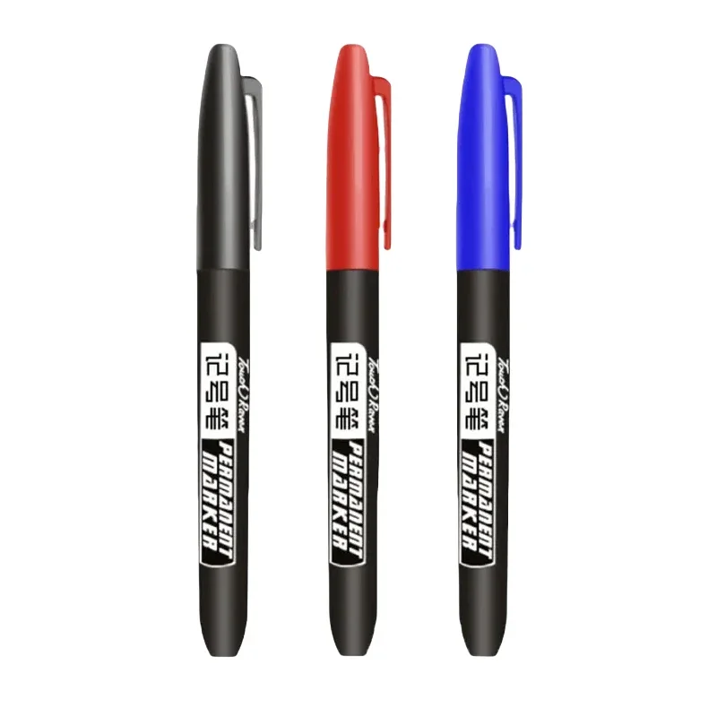 20-1Pcs Permanent Marker Pen Manga Drawing Markers Black Blue Red Ink Sketch Pens Oil-Based Waterproof Pen Stationery Supplies: green