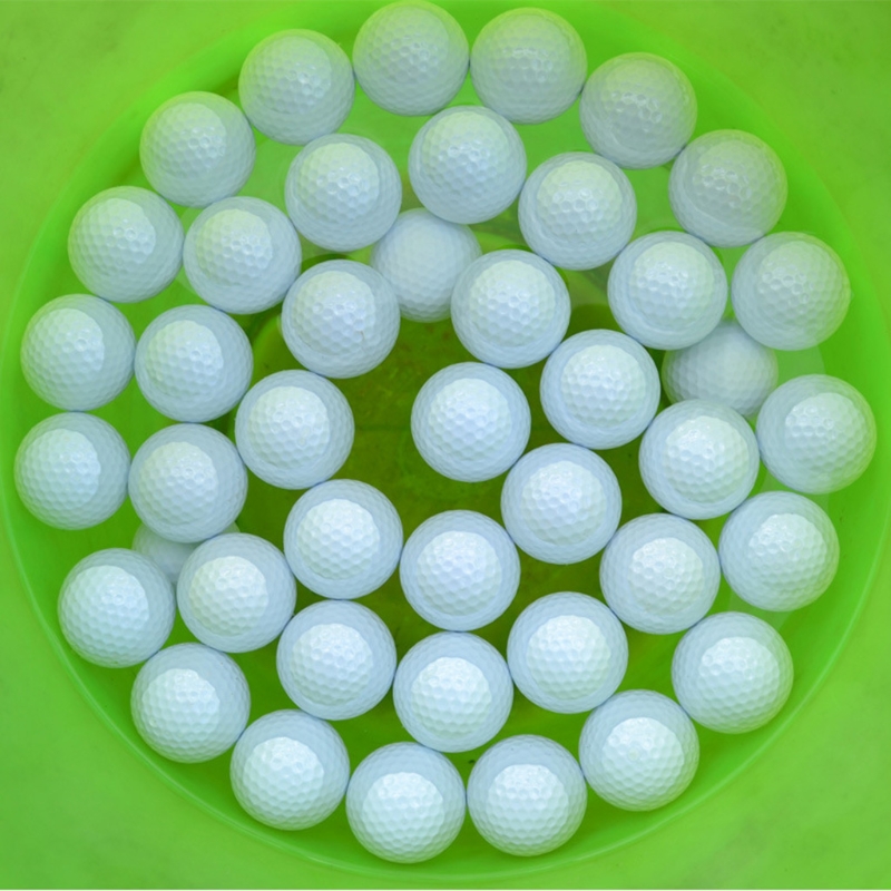 Pelotas de Golf redondas de color blanco, accesorio portátil para deportes al aire libre, tenis, pelotas para practicar Golf, 2 uds.