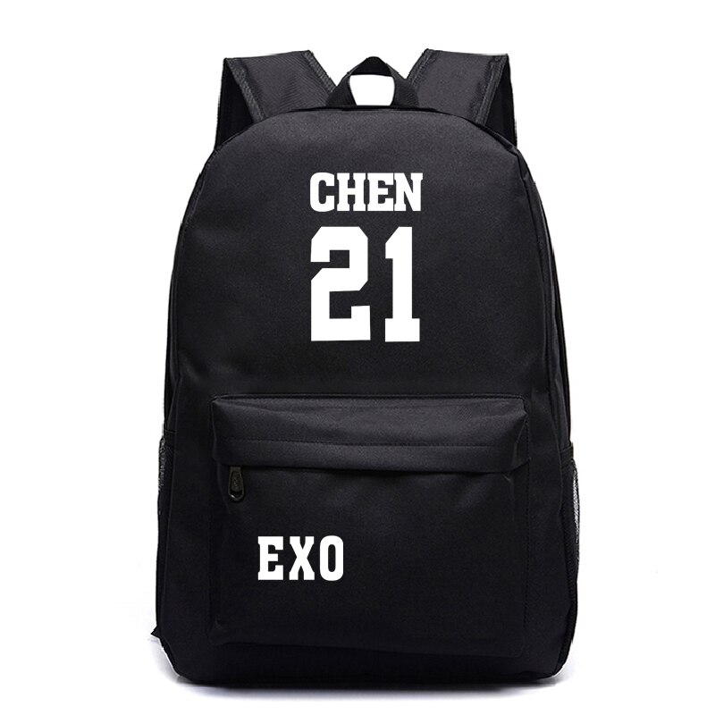 EXO-bolsas de para la vuelta al colegio, Mochila escolar informal para adolescentes, Mochila escolar de hombro para ordenador portátil, novedad de: 16