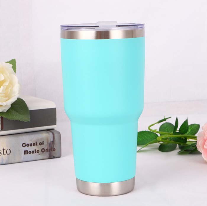 Double Wall Insulation Stainless Steel Tumbler Vacuum Travel Mug Cup Coffee 30oZ Vacuum Flasks: B1