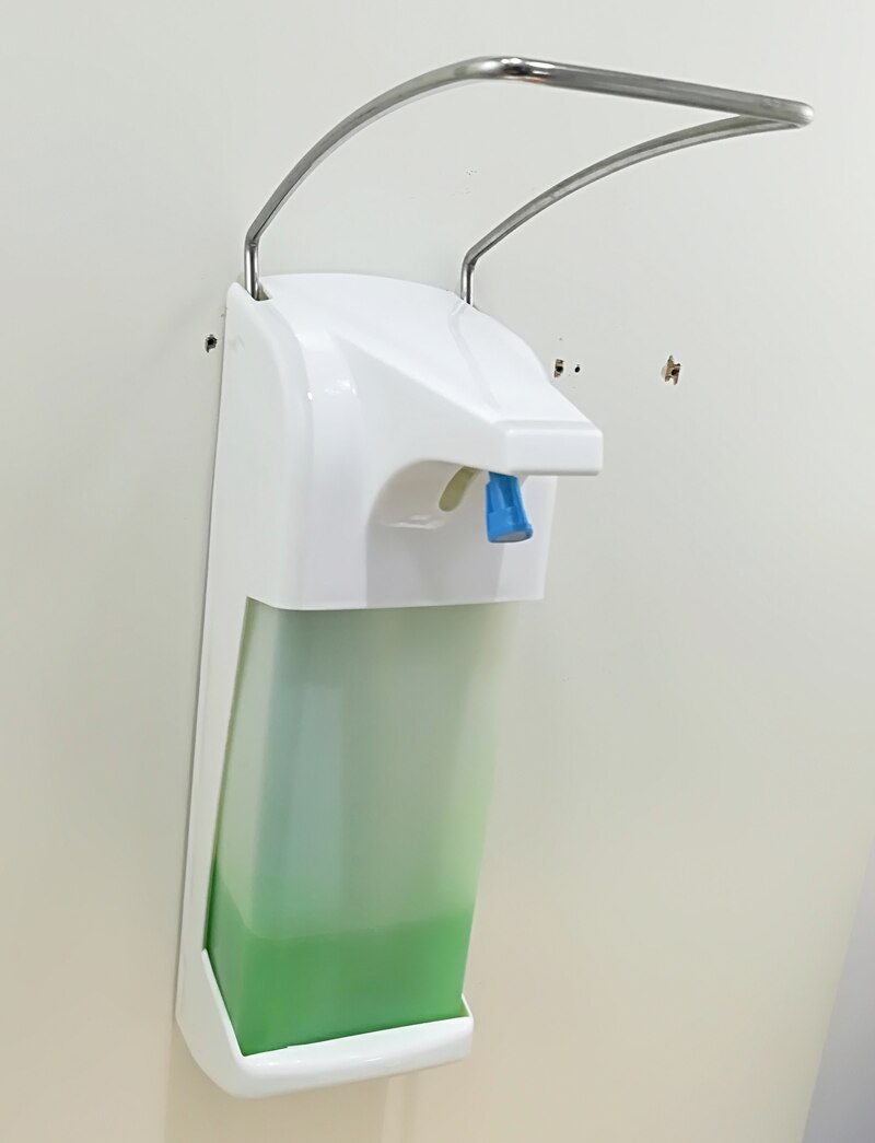 1000ml used in hospital or factory wash hand soap bottle Wall mounted hand sanitizer Elbow liquid soap dispenser