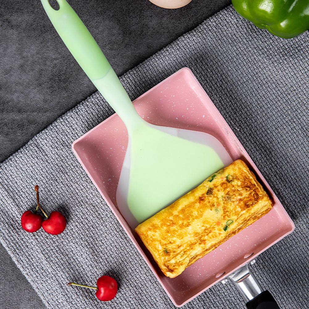 Good Flexibility Cooking Shovel Anti-slip Silicone NoSharp Edges Kitchen Spatula Shovel Baking Tool