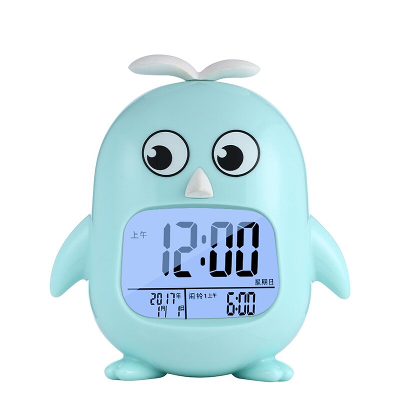 Dessin animé mignon horloge numérique Led lumineux électronique bureau alarme chambre Date température numérique horloge Zegar Led horloge à la maison DB60SZ: style3