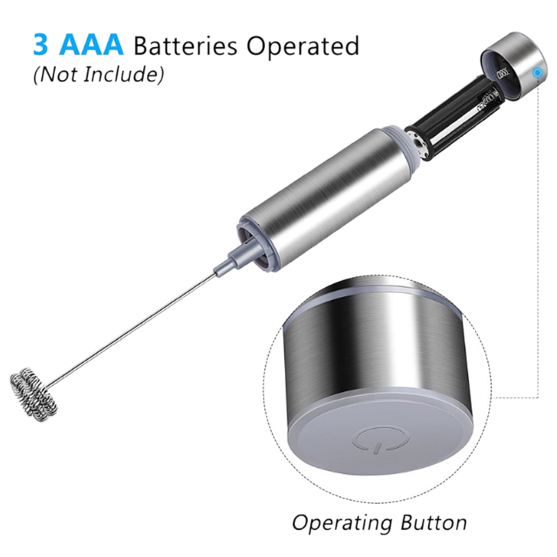 Milk Frother Handheld Electric,Travel Coffee Frother. Coffee Frother for Milk Foaming, Latte/Cappuccino Frother Mixer for Drink,