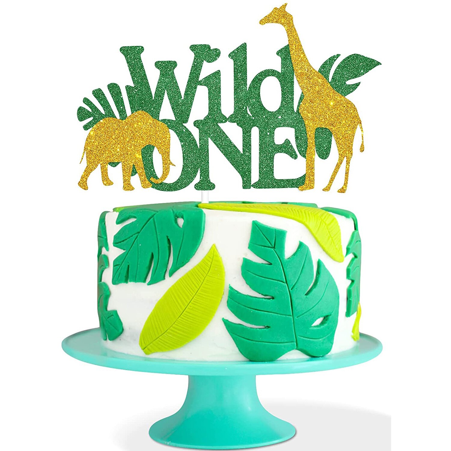 Wilde Een Cake Topper Jongen Giraffe Gelukkige Verjaardag Cupcake Toppers Party Dessert Bruiloft Decoratie Baby Shower Bakken Levert Diy: Default Title