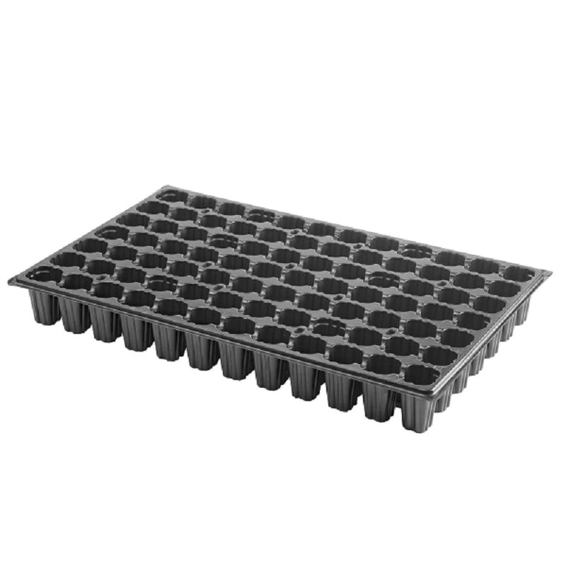 Maceta Semillero de Plástico Negro con Huecos para Plantar Semillas: 84 huecos
