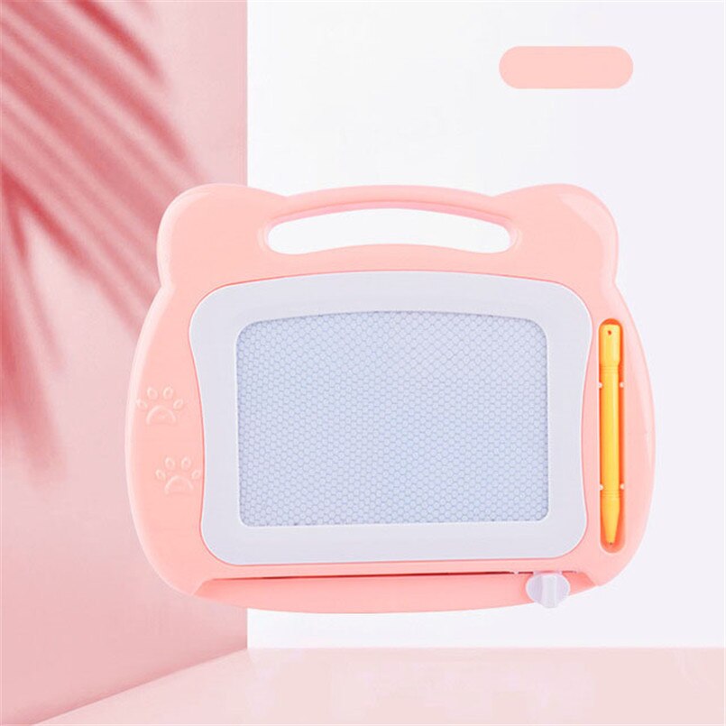 22*18cm Mini Magnetic Drawing Board with Pen Sketch Pad Doodle Writing Tablet Children Baby Painting Toys Learning Whiteboard: Orange