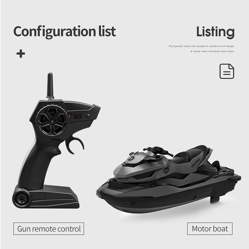 Rc Boot 2.4G Mini Afstandsbediening Rc Motor Boot Voor Water Motorboot Kinderen Toysmodel Voor Waterskiën in Zomer-50