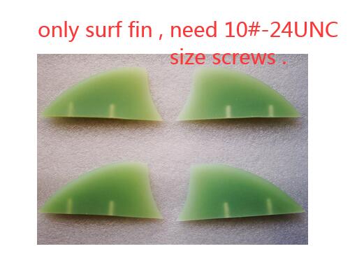 Twin-tip kiteboard finner drage bord fin kite surfing bord surf finner surfing finner tilbehør quad sæt: Uden skruer
