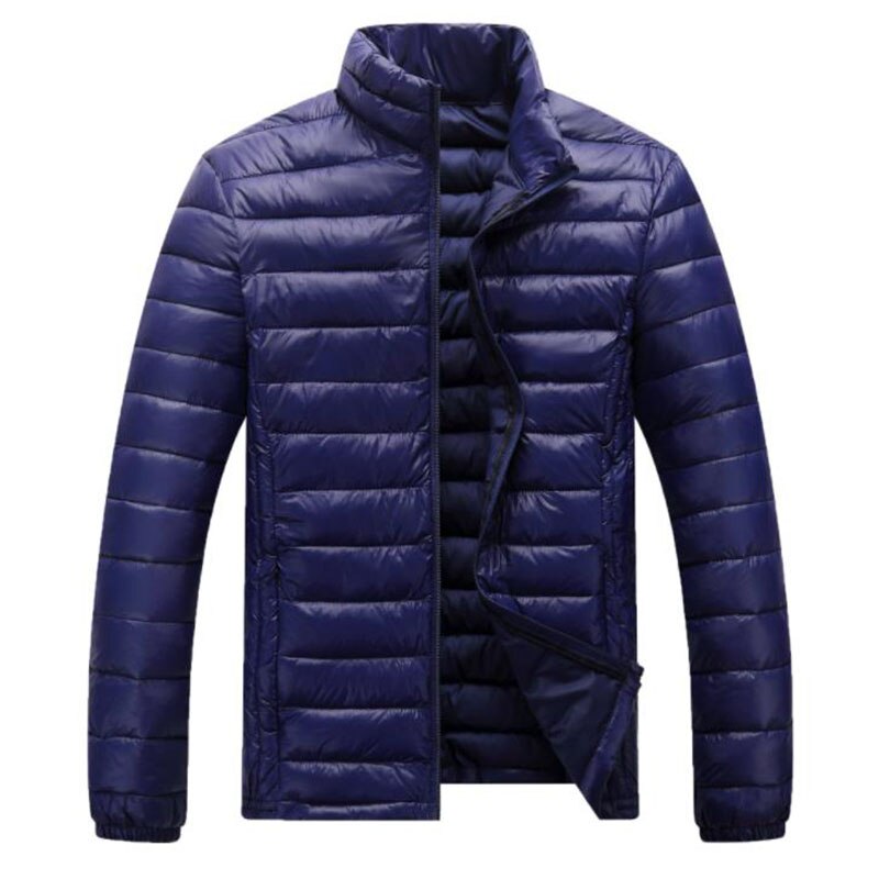 Plus Size 5XL autunno inverno uomo piumino ultraleggero giacca antivento portatile giacca da Trekking in poliestere